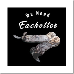 Cute Sea Otter T-Shirt for Animal Lover, Women, Kids And Men Posters and Art